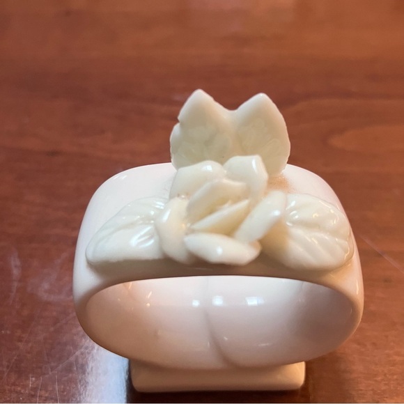 VTG (8) Porcelain Ceramic Floral Pastel Spring Napkin Holders Easter Mothers Day - Picture 7 of 9